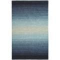 Martha Stewart Ombre Gradient Blue Wool Rug (8' x 10')