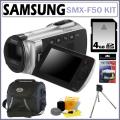 Samsung SMX-F50 Silver Digital Camcorder with 4GB Kit