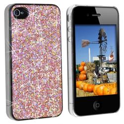 Light Pink Rhinestone Case for Apple iPhone 4