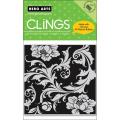 Hero Arts Floral Brocade Cling Stamps