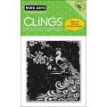 Hero Arts Cling Peacock Stamp