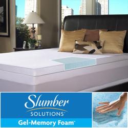 Slumber Solutions Gel Memory Foam 3-inch Queen/ King-size Mattress Topper