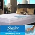 Slumber Solutions Gel Select 3-inch Queen/ King-size Memory Foam Mattress Topper