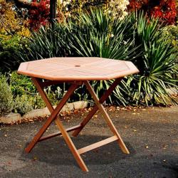 Casimir Outdoor Wood Octagonal Table 