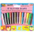 Colorful 12-pack of Glitter Glue