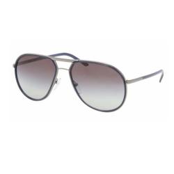 Prada PR56MS GDW3M1 Gunmetal Grey Aviator Sunglasses