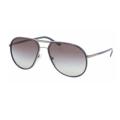 Prada PR56MS GDW3M1 Gunmetal Grey Aviator Sunglasses