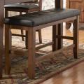 Kai Oak Brown Casual 24-inch Backless Counter Height Bench