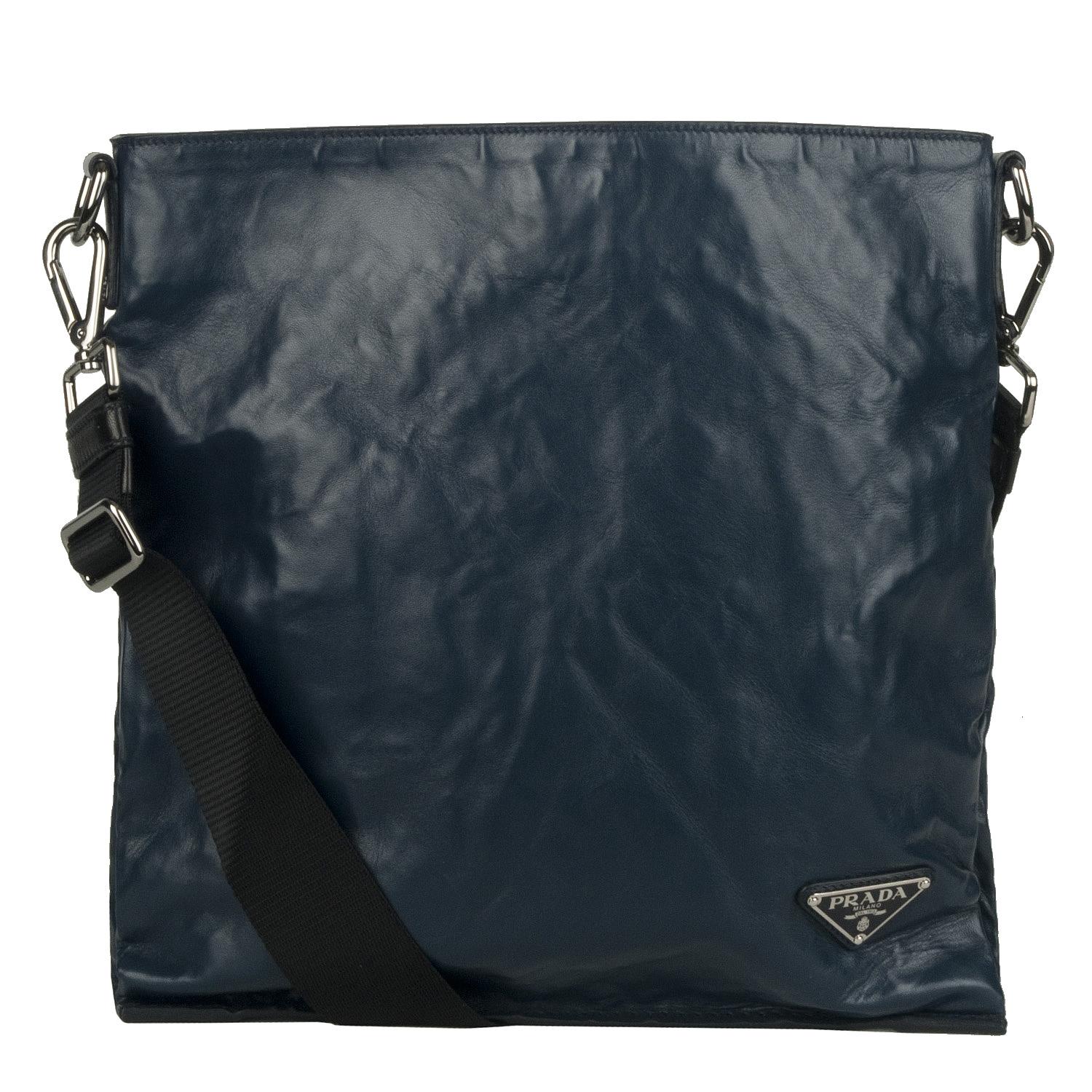 Prada VA0922 Navy Leather Cross-body Bag