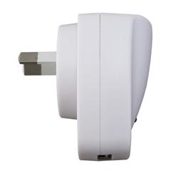 Premium White USB Australia Travel Charger Adapter
