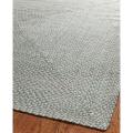 Hand-woven Reversible Grey Braided Rug (4' x 6')