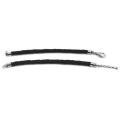 Silver Creek Black Braided 5-inch Connectors (Pack of 2)