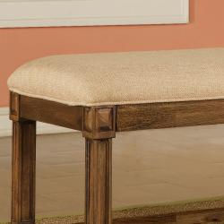 Connor Dark Brown Microfiber Bench