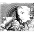 LaBlanche Silicone Stamp- Face With Flower Collage