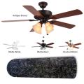 New Image Concepts 4-Lamp 'Black Leather' Ceiling Fan