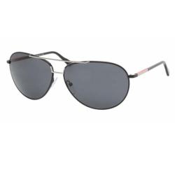 Prada Sport PS52LS Matte Black Aviator Sunglasses 