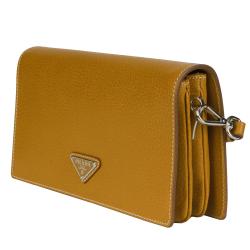 Prada Camel Leather Shoulder Bag