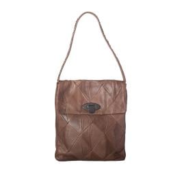 David & Scotti Origami Leather Flap-over Messenger Bag