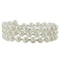Pearls For You Sterling Silver Freshwater Pearl Bangle Bracelet (6-7 mm)