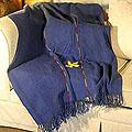 Cotton 'Indigo River' Throw (Thailand)