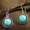 Sterling Silver 'Andean Moon' Dangle Amazonite Earrings (Peru)