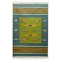 Indo 'Diamond Star' Wool Rug (4' x 6')