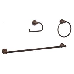 Fontaine Pari 3-piece Brushed Bronze Bathroom Accessory Set 
