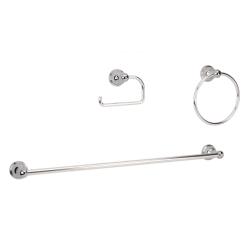 Fontaine Pari 3-piece Chrome Bathroom Accessory Set 