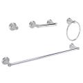Fontaine Amalfi 4-piece Chrome Bathroom Accessory Set