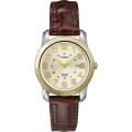 Timex Women's T2N436 Elevated Classics Sport Chic Leather Strap Watch