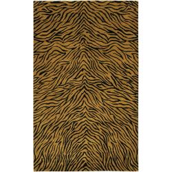 Hand-knotted Mandara New Zealand Wool Rug (5'8 x 8'1)