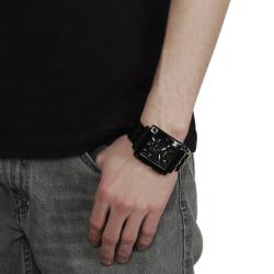 Geneva Platinum Men's Chronograph-style Link Watch