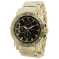 Geneva Platinum Men's Chronograph-style Matte Finish Link Watch