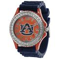 Geneva Platinum Women's Rhinestone-accented Auburn Tigers Watch