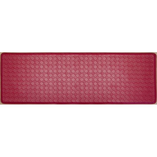 AntiFatigue Red Faux Leather Chef Mat (1'8 x 5') Overstock™ Shopping