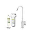 Westbrass Chrome Cold Water Dispenser Drinking Faucet with Under-counter Filter Kit