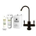 Westbrass Bronze Contemporary Hot/ Cold Water Dispenser Faucet with Under-counter Filter Kit