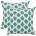 Oceans 22-inch Aqua Blue Decorative Pillows (Set of 2)