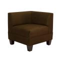 Makenzie Chocolate Brown Corner Chair