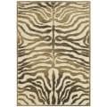 Paradise Tiger Strip Cream Viscose Rug (7'10' x 11'2)