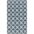 Handmade Thom Filicia Tioga Ink Blue Outdoor Rug (3' x 5')