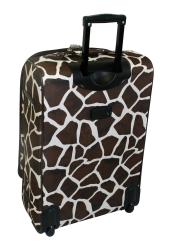 American Flyer Giraffe Brown 4-piece Luggage Set