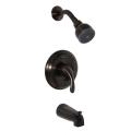 Fontaine Elegance Brushed Bronze Tub and Shower Faucet Set with Valve
