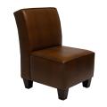 Miller Welted Caramel Crocodile Chair