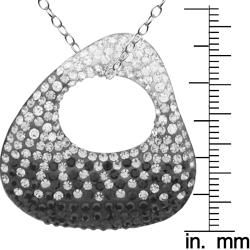 Sterling Silver Crystal Gradient Necklace