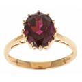 14k Yellow Gold Rhodolite Fashion Ring