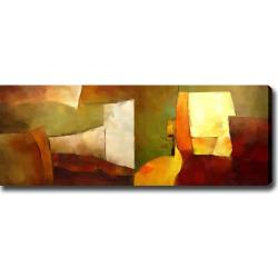 Abstract Modern 'Green' Giclee Canvas Art