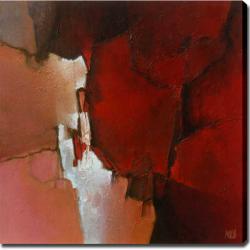 Abstract Modern 'Red' Giclee Canvas Art