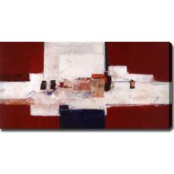Abstract 'Village' Giclee Canvas Art