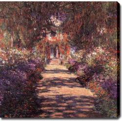 Claude Monet 'Garden' Giclee Canvas Art